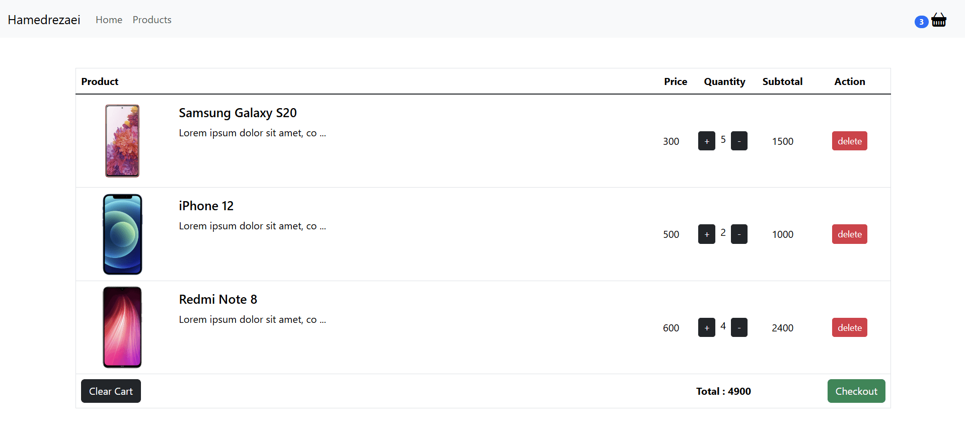 react shopping cart2